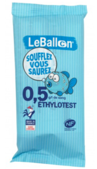 ETHYLOTEST "LE BALLON" NF 0,5g 